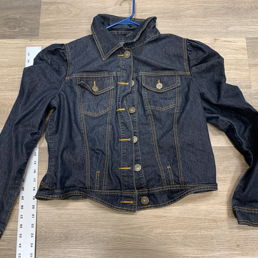 Bisou Bisou Dark Blue Denim Jacket